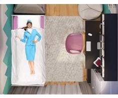 Italian Bed Linen Bettwäsche Kids Digital, 1 Poster Für 1 Person Hostess