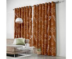 SODIKA 2 Fenstervorhänge für Wohnzimmer/Schlafzimmer/Küche Ösen, Fensterbehandlungen und Vorhänge, Kaktus 40 x 63 - Set of 2 Weihnachten 108soa7237