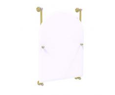 Allied Brass Carolina Crystal Collection Arched Top Frameless Rail Mounted Mirror Wandspiegel, Satin-Messingfarben