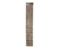 Plage 260531 Smooth - Tiles Fliesen sticker Holz, 6 Bogen, Vinyl, braun, 15 x 0,1 x 15 cm