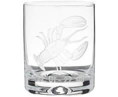 Crystaljulia 05917 Whiskyglas mit Zodiak Krebs Gravur, Crystalite, 250 milliliters