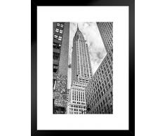 Poster Gießerei Looking up at The Chrysler Building New York City Fotokunst Kunstdruck proframes 20x26 inches Matted Framed Poster