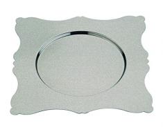 MEPRA Auflaufform, 32 x 32 cm, Edelstahl Dolce Vita Untersetzer, Zinn