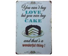 AIQIBAO Aikibao Kaffee-Metallschild, Vintage-Wanddekoration, für lustige Küche, Essen, Bar, Pub, 30,5 x 20,3 cm 09