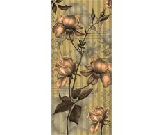 AG Design FTV 0217 Goldene Rose, Papier Fototapete - 90x202 cm - 1 Teil, Papier, multicolor, 0,1 x 90 x 202 cm
