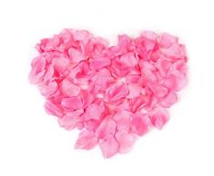 Tesco Rosenblätter aus Seide, für Hochzeitsdekorationen, Rosa, 400 Stück