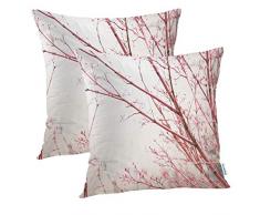 Batmerry Merry Christmas Dekorative Kissenbezüge 45,7 x 45,7 cm, Merry Christmas Kreidetafel Hand Schriftzeichen doppelseitig Überwurf Kissen Bezüge Sofa Kissenbezug Lendenwirbelkissen, baumwolle, Spring 05, 18 x 18(set of 2)