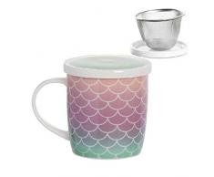 DCASA Teesieb mit Filter Sirene Home Unisex Erwachsene Komposit