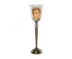 Goebel Träumerei am Abend Kerzenleuchter, Glas, bunt, 16.5 x 16.5 x 62 cm