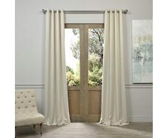 Half Price Boch-164712-84-GR Verdunkelungsvorhang mit Ösen, 127 x 213,4 cm, Wacholderbeere Rustikales Landhaus; Shabby Chic 50 X 120 Egg Nog