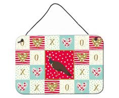 Carolines Treasures Indian Peahen Peafowl Love Türaufhänger Wanddekoration, mehrfarbig