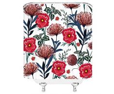 qianliansheji Duschvorhang, Motiv: Horror Totenkopf, niedliche Kinderdekoration, Mädchen, geometrisches Muster, Blumenkunst, Duschvorhang, Lining Landschaft, Ölgemälde, 70 x 70 cm Multi 5199g