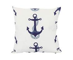 SOLAURA 38,1 x 38,1 cm Überwurf-Kissenbezug, dekorativer Kissenbezug für Sofas, Bett 15 x 15 weiß