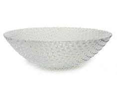 Ar 30366 Salatschüssel aus Glas, geprägt, 30 x 9 cm