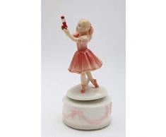 COSMOS Ballerina mit Nussknacker Keramik Musical, rot