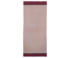 Jute & co Florenz Teppich handgewebt, 100% Baumwolle, Schwarz/Grau, 220 x 60 x 0.5 cm