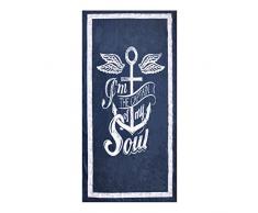 OZINCI 3D-Druck nautisches Handtuch mit Ankermotiv, ideal für Strand und Schwimmbad für Erwachsene und Kinder, türkisches Baumwollhandtuch, Übergröße, super weich, saugfähig, große Handtücher