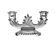 Crystaljulia 5892 Kerzenleuchter, Klar, 12 cm