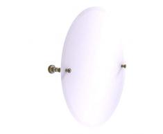 Allied Brass Carolina Collection Frameless Oval Tilt Mirror with Beveled Edge Wandspiegel, Messing antik-Optik