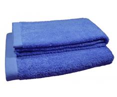 Pit-roig Calada Handtuch-Set, Baumwolle, Marineblau, Waschbecken, Dusche, 2 Stück