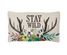 Karma Gifts Lendenkissen, abstrakte Blume REH/Hirsch