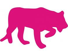 INDIGOS 4250380592954 Wandtattoo w051 Puma Afrika 96 x 59 cm, rosa