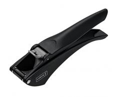 Lurch Knoblauchpresse für geschälte oder ungeschälte Knoblauchzehen, Kunststoff, Schwarz, 6.5 x 12 x 25 cm