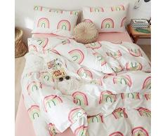 oroa Kinder Cartoon Bettbezug Set 3 Stück Twin Queen Bettwäsche-Set für Kinder, baumwolle, Stil 3, Full/Queen