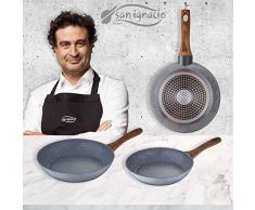 San Ignacio Pfannenset 3-teilig Ø18 Ø20 und Ø24 Daimiel, geschmiedetes Aluminium, Induktion