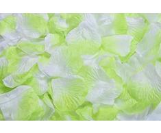 Lothringen Hochzeit Tisch Dekoration Seide Rosenblätter Blumen Konfetti Light Green and White