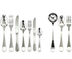 MEPRA Due Tablett, Serviertablett, Boheme Besteck Set, 87, Silber