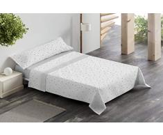 ForenTex Estela Bettwäsche für Bett mit 90 cm Breite, glänzender Glanz, eleganter Stoff, Gute Konsistenz, Micro-Satin, Grau, 3