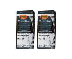 10 Staubsaugerbeutel Miele Stand 4 U-Filter mit hygienischer selbstschließendem Verschluss, Allervac Handstaubsauger und Filter, 07805130, 7282050 4002514835983, 780513000017, S7280 S7280, S7260,
