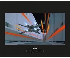 Komar Wandbild Star Wars Classic RMQ Death Star Trench | Kinderzimmer, Jugendzimmer, Dekoration, Kunstdruck | ohne Rahmen | WB134-50x40 | Größe: 50 x 40 cm (Breite x Höhe)