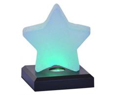 LED Dreams 4041678006273 5-er LED-Set Stern, Base schwarz mit Aufsatz, inklusiv Batterien