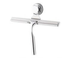 COMPACTOR Duschabzieher fürs Bad, Fixierung dank Saugnapf, Für bis zu 3 kg Last, Verchromter Nichtrostender Stahl, 25,4 x 5,5 x 23,5 cm, RAN7820