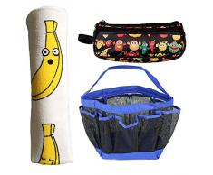 Best Trendy Choices Athlete Reisetasche, Handtuch und Duschkorb mit 2 Reißverschlüssen