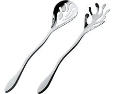 Alessi Mediterraneo ESI16SET Salatbesteck, Edelstahl, 3,2 x 29,5 x 5,5 cm, Einheiten, 1.0