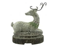 Comfy Hour Kleiderbügel Rentier sitzt im Schnee, 18 cm, Weiß