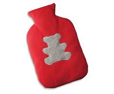 Macom Enjoy & Relax 922 Boule No Water aus weichem Stoff, wärmt in der Mikrowelle und kühlend im Freezer, rot/grau