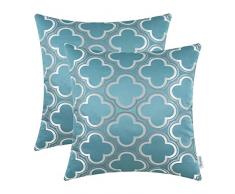 CaliTime Kissenbezüge, Kissenhülle 2 Stück Kissen Werfen Kissen Abdeckungen F?lle Schutz Muscheln zum Couch Sofa Schlafzimmer Zuhause Weihnachten Dekor (45cm X 45cm)