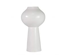 Benzara Keramikvase, modern, 10,5 x 10,5 x 19,25, Weiß