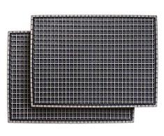 CarFashion Pur|EasyClean – Sparpack – Allwetter Universal Fussmatte | Automatte | Türmatte | Universal Gummimatte | Schmutzfangmatte | Anthrazit-Dark-Metallic Oberfläche