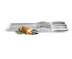 Sagaform Sea Food Set Schalentier Besteck, Edelstahl, Silber, 24 cm
