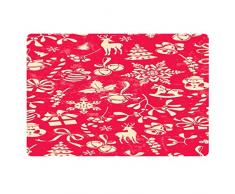 Dreaweet Fußmatte mit Weihnachtsmann und Elch Xmas-8