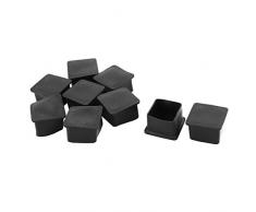 sourcing map 9stk. 40mm x 40mm Failie Gummi Quadraht Möbel Fuß Schutzhülle Auflage Kappe DE de