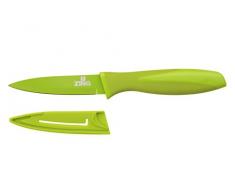 Premier Housewares Zing Gemüsemesser, Antihaft-Klinge mit Deckel, limettengrün PP, TPR-beschichtetes Griffstück