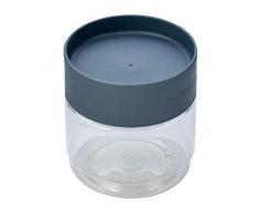Addis Stack & Store Frischhaltedose, stapelbar, rund, klein, 490 ml, Grau/transparent