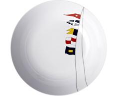 Marine Business Regata Suppenteller, Melamin, mehrfarbig, 19 x 19 x 5,5 cm, 6 Stück