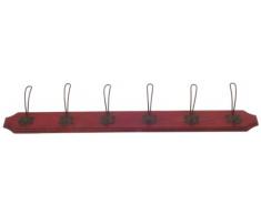 Ian Snow Hakenleiste, Holz, Rot